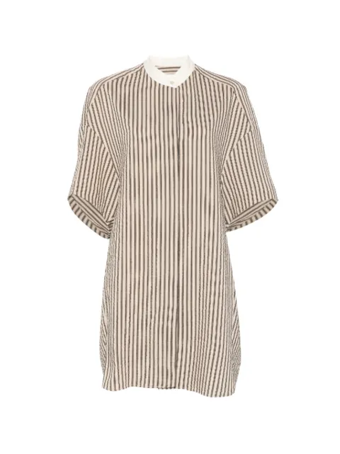 Alysi striped dress Neutrals 116363P6227PELLE