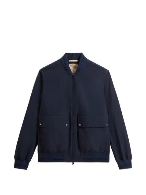Woolrich Wesley bomber jacket Blue CFWOOU2145MRUT3128