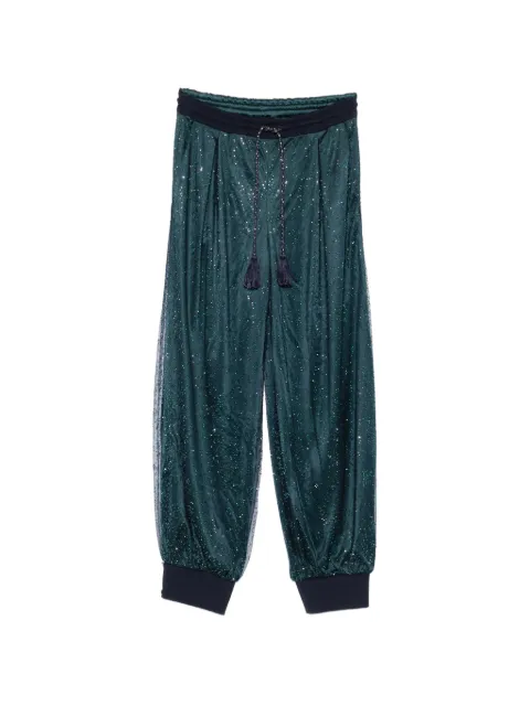 Giorgio Armani tassel drawstring trousers Blue GW004118AF245964