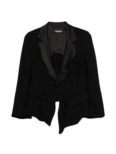 Undercover notched lapel asymmetric jacket Black UC1F1103