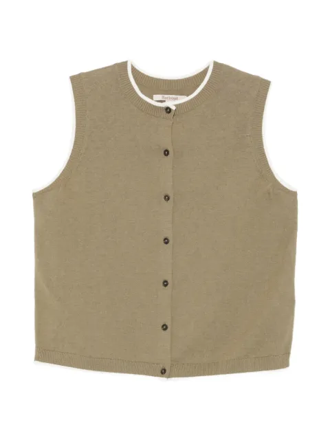 Barbour Maia knitted vest Green LKN1755
