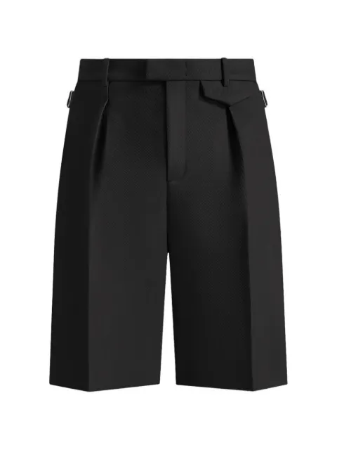 Manière De Voir Auguste tailored twill bermuda shorts Black MAN3589