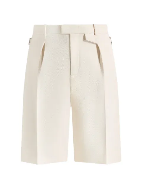 Manière De Voir Auguste tailored twill bermuda shorts Neutrals MAN3589