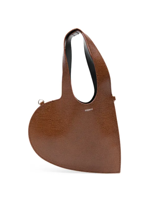 Coperni mini Heart tote bag Brown COPBA93F6085