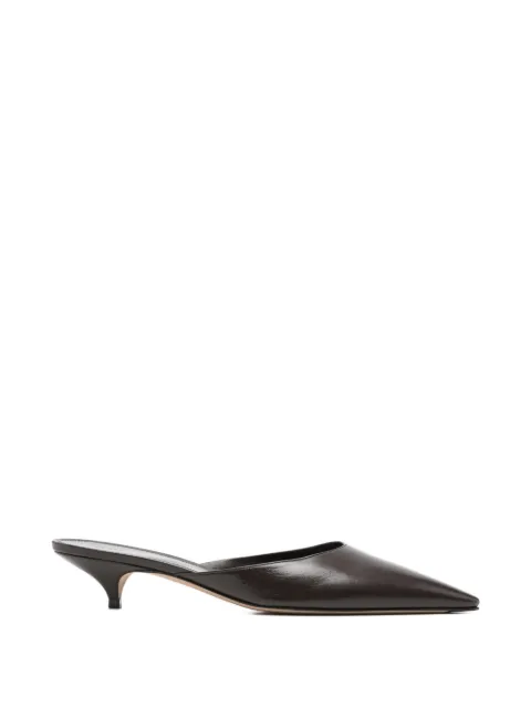 The Row pointed leather mules Brown F1833SL1