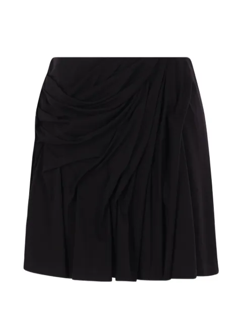 PETRA draped-design mini skirt Black PFSS26SK05BLACK