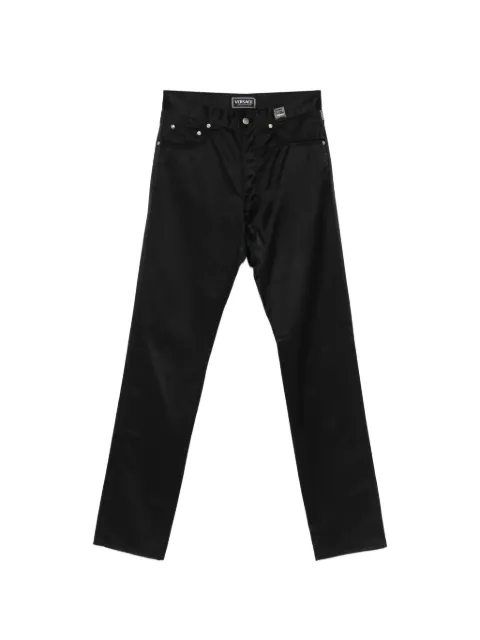 Versace Pre-Owned 1990s belt loops trousers Black VE280ASU