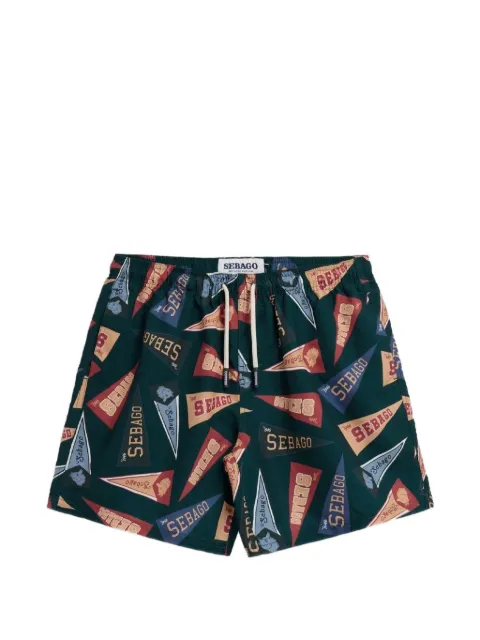Sebago patterned sandbeach shorts Green 77116WW