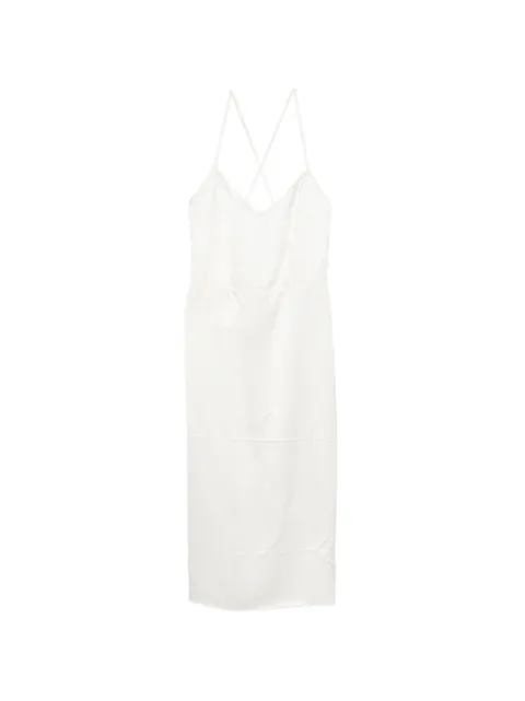 Nº21 V-neck midi dress White 26EN2M0H10259801111