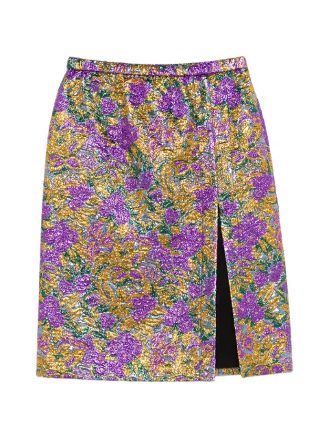 Nº21 floral-print front-slit skirt Purple 26EN2S0C0945410F671