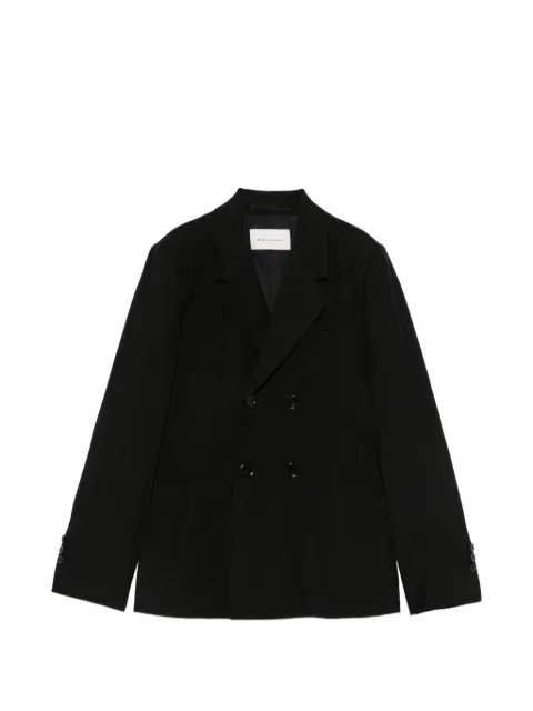 AMI Paris double-breasted pocket blazer Black FBV766VI0052