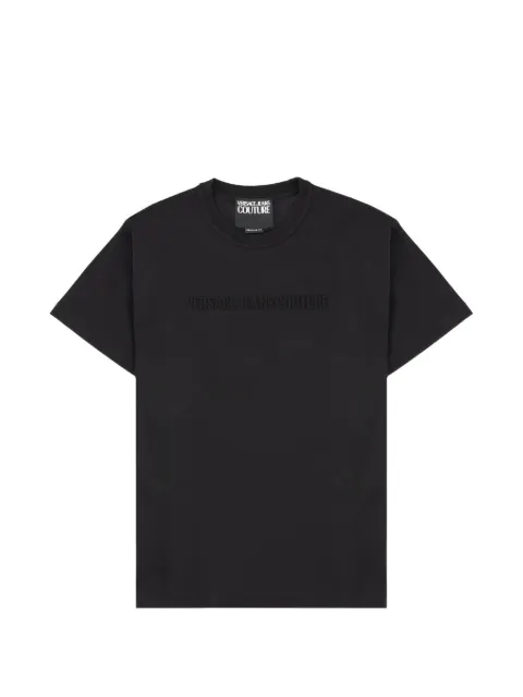 Versace Jeans Couture logo detail T-shirt Black 80GAHE09CJ00E