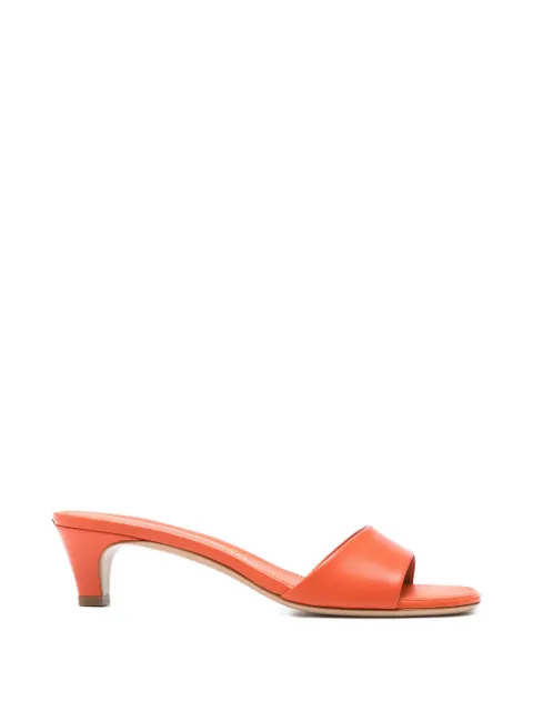 Ferragamo low heeled slip-on sandals Orange 794404