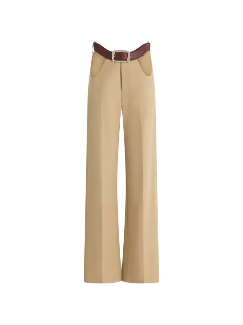 Jean Paul Gaultier open front curves trousers Neutrals 2602UTR103W09269