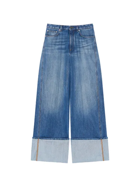 Givenchy turn-up cotton jeans Blue BW51AZ517Z