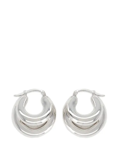 Panconesi Blow Up layered hoop earrings Silver CAOEA003PCOPPERSILVER