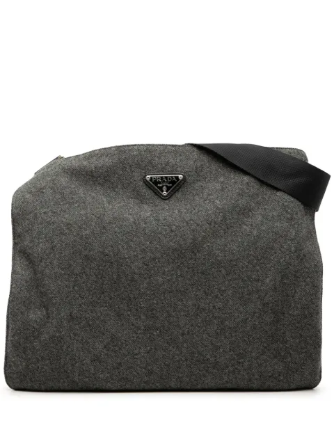 Prada Pre-Owned 2000-2013 Wool crossbody bag Grey S5TZ2UX6PZR2KCHR