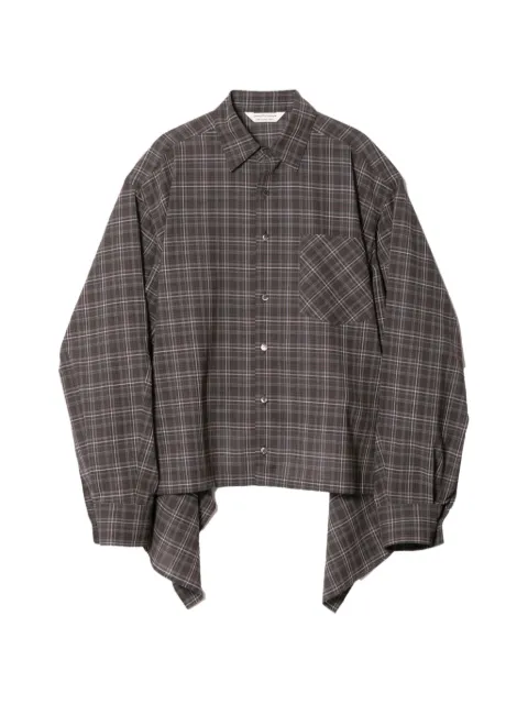 Beautiful People check tuxedo shirt Grey 1535106007