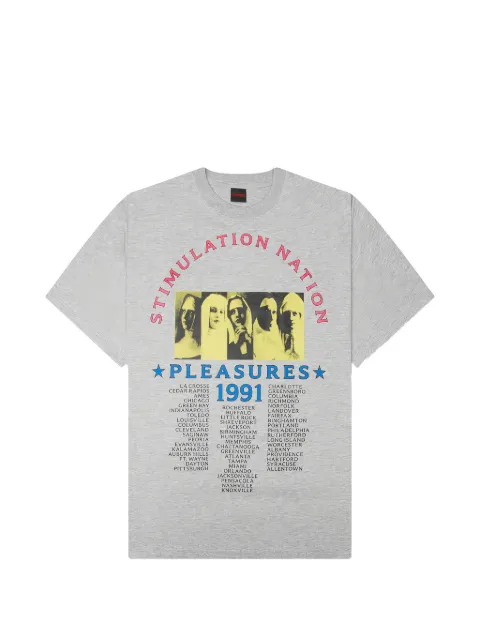 Pleasures Stimulation graphic T-shirt Grey P26SP066HEATHER