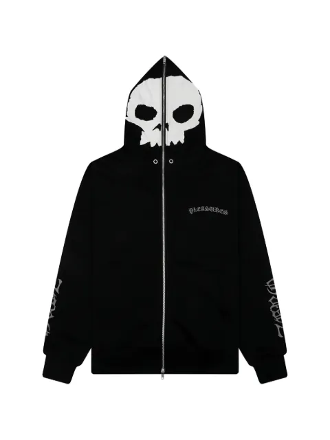 Pleasures Balaclava skull zip hoodie Black P26SPZ001BLACK