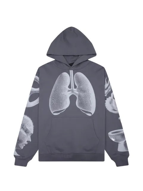 Pleasures Dysfunction graphic print hoodie Grey P26SP014GREY