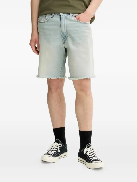 Levi's Pride 468 frayed-hem denim shorts Blue A8461