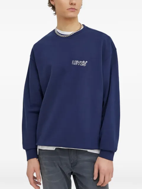Levi's logo crew-neck sweatshirt Blue 38712