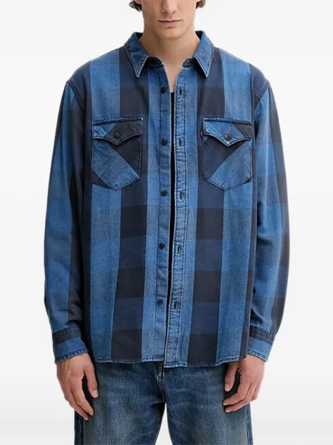 Levi's check pocket shirt Blue A1919