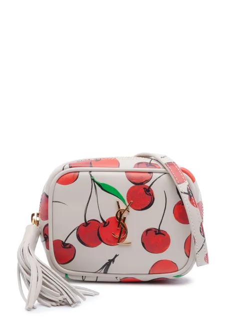 Saint Laurent Pre-Owned 2020 Baby Calfskin Monogram Cherry Printed Lou Camera Bag crossbody bag Red UH2H34BBLMN9HQHU