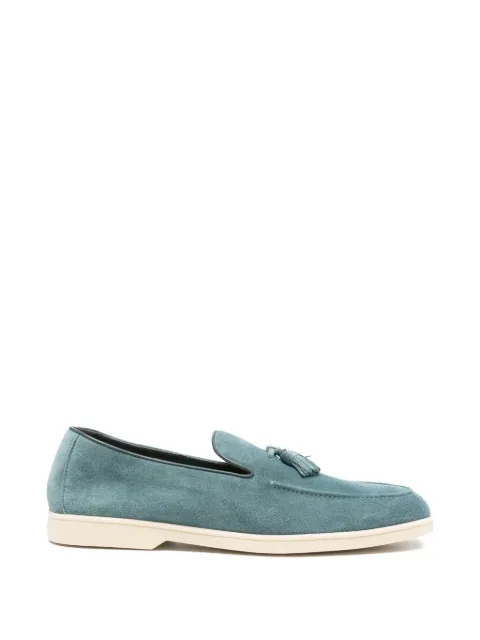 Doucal's tassel-detail suede loafers Blue DU3415NWMAUY009GB34