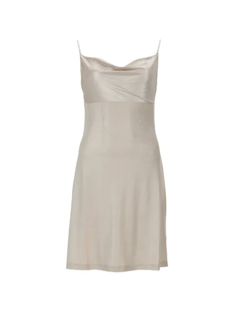 Versace Jeans Couture spaghetti straps mini dress Neutrals 80HAO936J0064