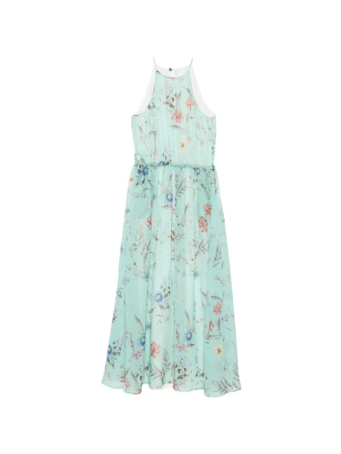 Eleventy botanical motif dress Blue M80ABIL05STTSE0M002
