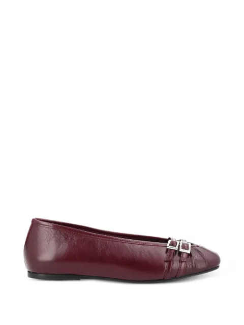 ALOHAS buckled ballet flats Red S101178