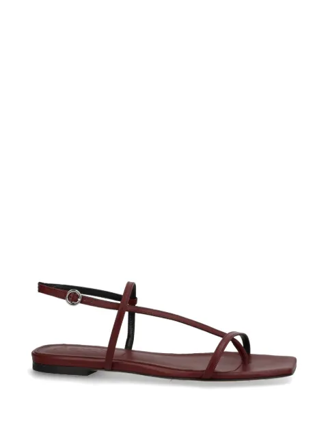 Aeyde leather flat sandals Red A11FS0174001012126