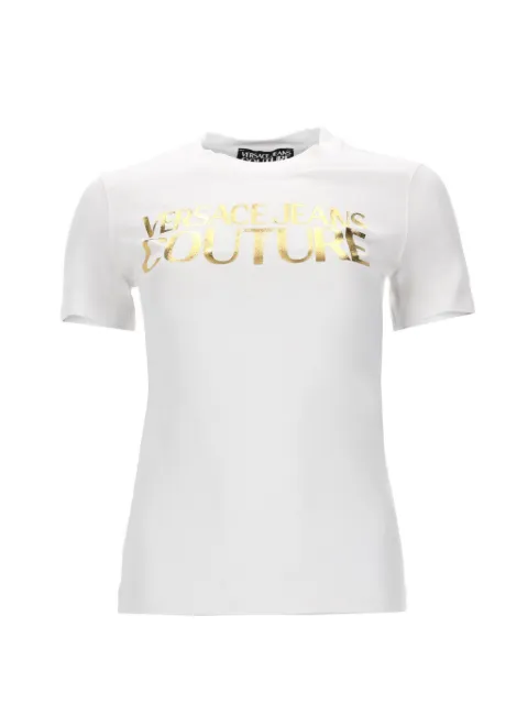 Versace Jeans Couture logo-print T-shirt White 80HAHT00CJ03TG03