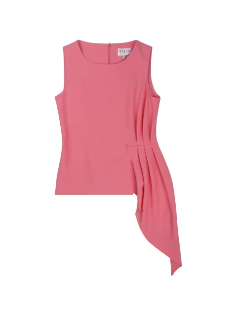 OSCAR The Collection pleated draped top Pink S26009031
