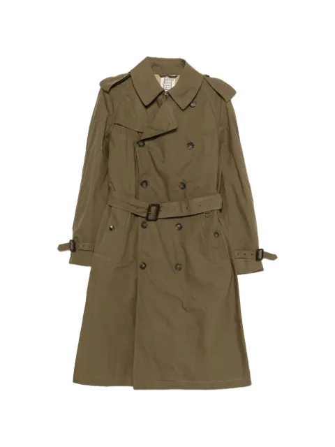 L'impermeabile Vasco double-breasted belted trench Green VASCOULU