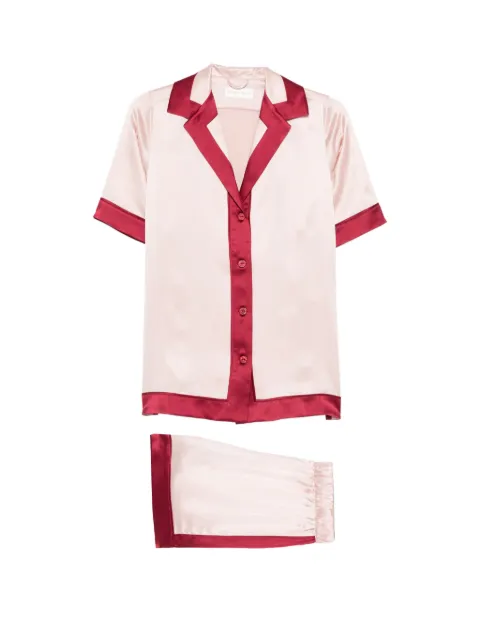 Olivia von Halle Zelda short-sleeve pajamas Pink SS26035