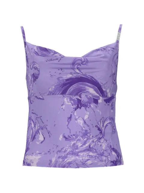 Versace Jeans Couture printed top Purple 80HAM236JS533338