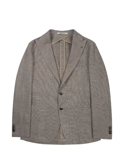 Tagliatore peak-lapel single-breasted blazer Neutrals 1SMC26KPE340346