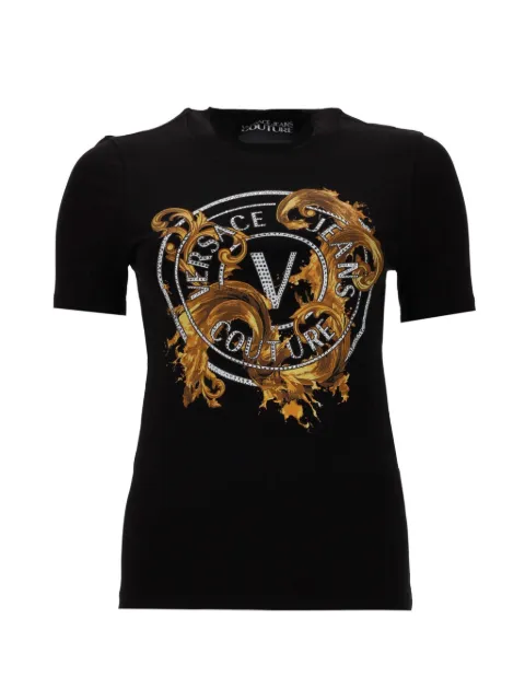 Versace Jeans Couture printed T-shirt Black 80HAHE01CJ02EG89