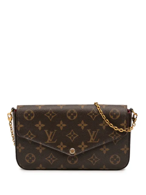 Louis Vuitton Pre-Owned 2016 Monogram Pochette Felicie crossbody bag Brown 1YJSXAS37WAWWWU8