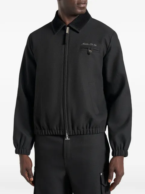 Manière De Voir Kilian unisex twill Signature jacket Black UNX0050