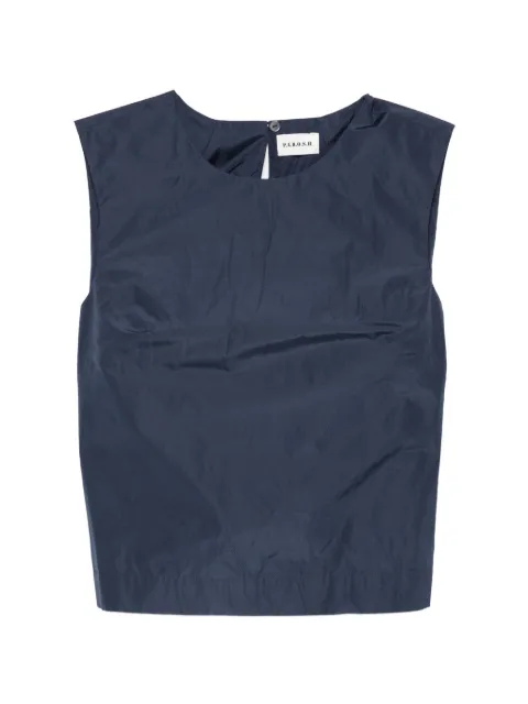 P.A.R.O.S.H. round-neck sleeveless top Blue PIMPY26D313074