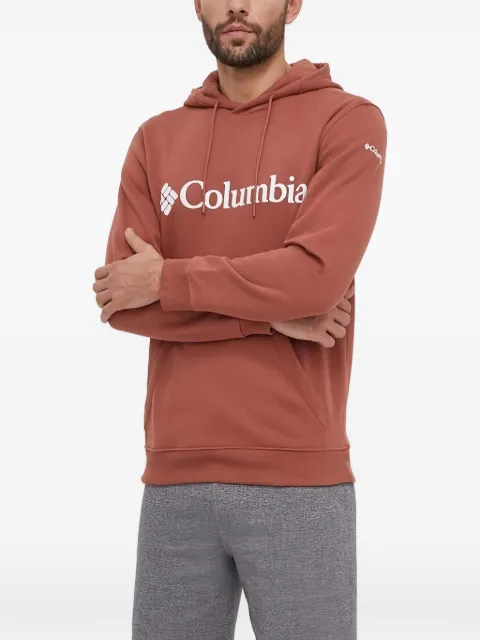 Columbia logo-print hoodie Brown 1681664