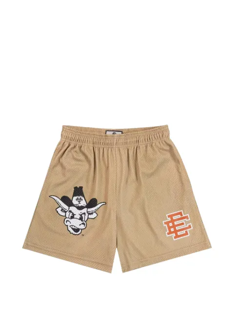 ERIC EMANUEL logo-detail shorts Brown EE199