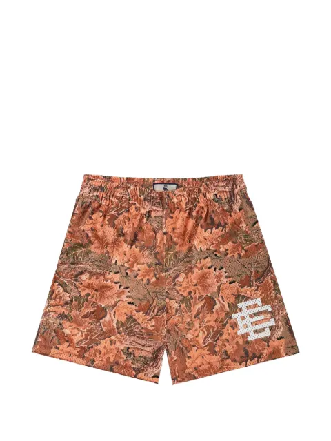 ERIC EMANUEL leaf-pattern shorts Orange EE179