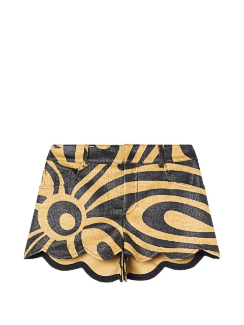 PUCCI scallop-trim shorts Neutrals 6HRU126H701