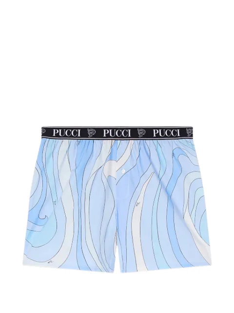 PUCCI Marmo-print boxer shorts Blue 6HUU956H762