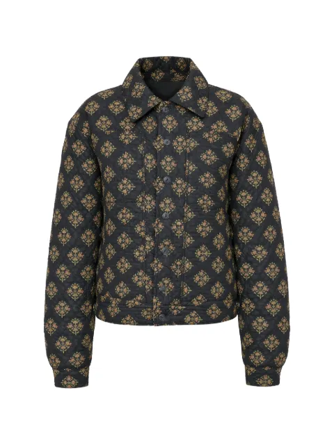 Antik Batik quilted floral jacket Black CHINO1BJK